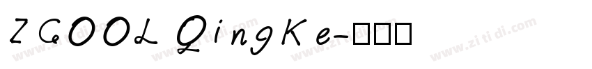 ZCOOL QingKe字体转换